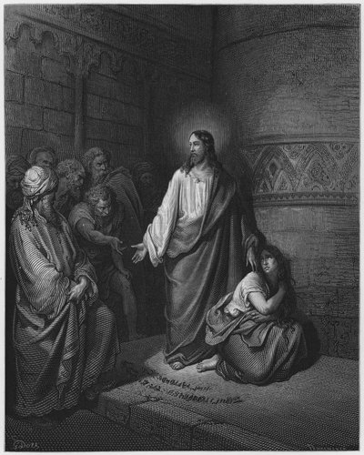 The Woman Taken in Adultery by Gustave Dore
